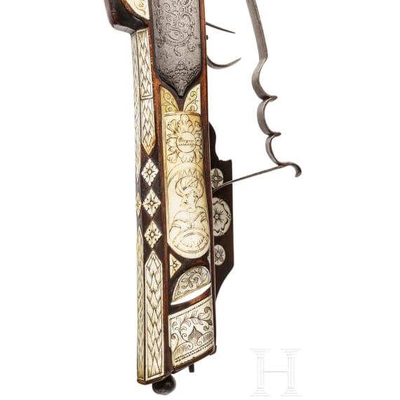 A German wheel-lock rifle, circa 1700