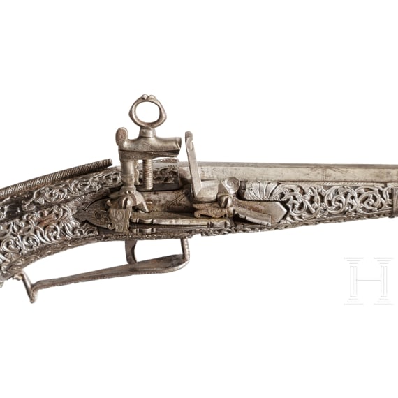 A Sardinian chiselled Miquelet shotgun, 2nd half 18th century