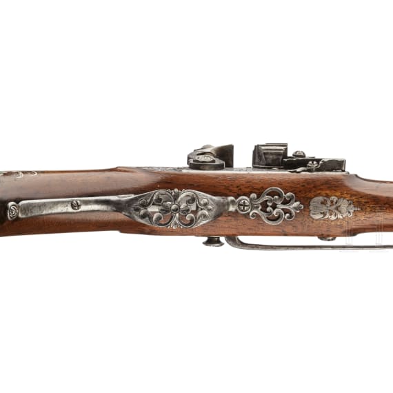 A long North-German or Dutch silver-inlaid flintlock pistol, circa 1660