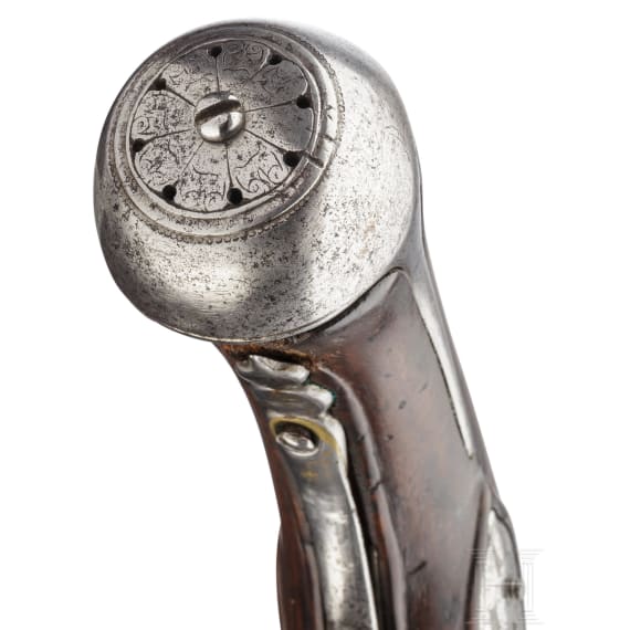 A rare German four-shot flintlock wender pistol for superimposed charges, circa 1660/70