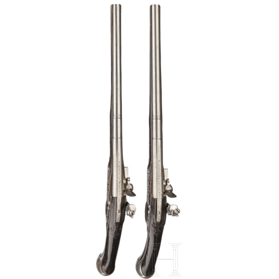 A pair of flintlock pistols, Giovanni Fondrino of Padua, circa 1680