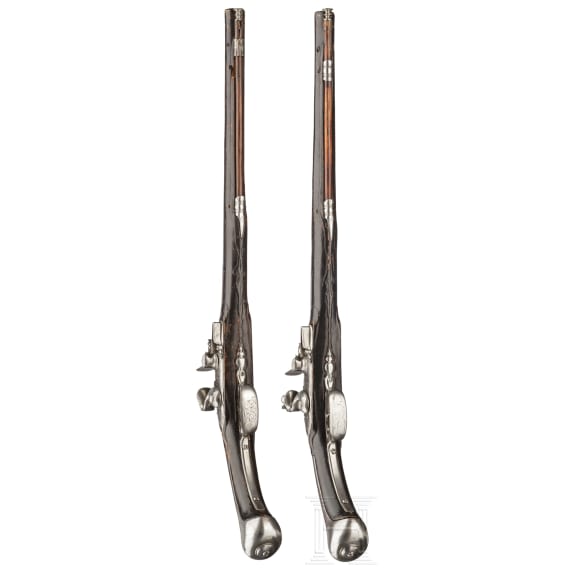A pair of flintlock pistols, Giovanni Fondrino of Padua, circa 1680