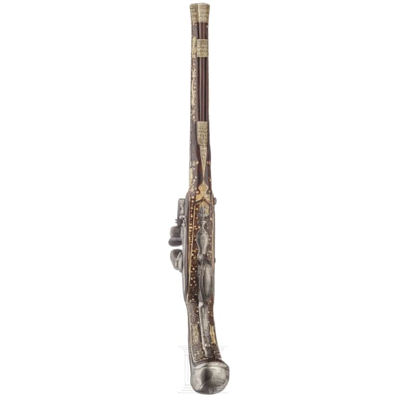 A Bohemian flintlock pistol with lavish bone inlays, circa 1690/1700