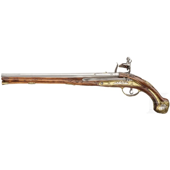 A flintlock pistol, D. Donati, Brescia, circa 1700