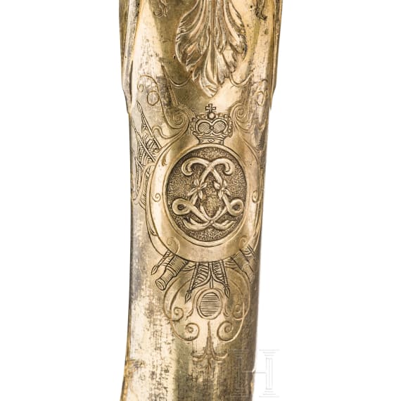 Ernst Ludwig Landgrave of Hesse-Darmstadt (1667 - 1739) - an all-metal flintlock pistol, Wittemann, Gie&szlig;en, circa 1720