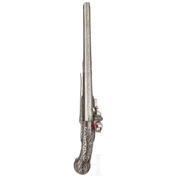 A flintlock pistol, Giovanni Cattaneo in Milan, circa 1700