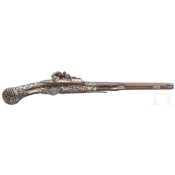 A flintlock pistol, Giovanni Cattaneo in Milan, circa 1700
