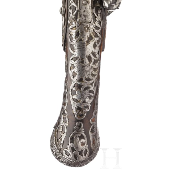 A flintlock pistol, Giovanni Cattaneo in Milan, circa 1700