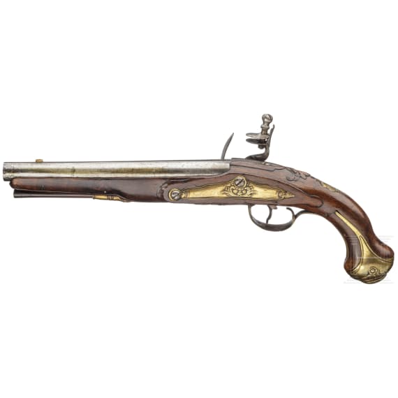 Steinschlosspistole, wohl Italien, um 1780