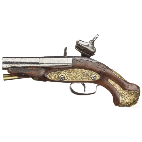 A Catalan Miquelet pocket pistol, circa 1780