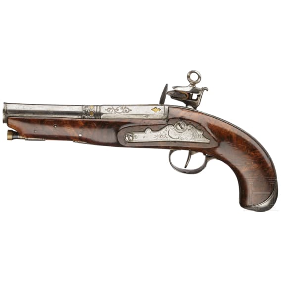 A miquelet pistol by Ignazio Maria Ybarzabal in Eibar, circa 1790