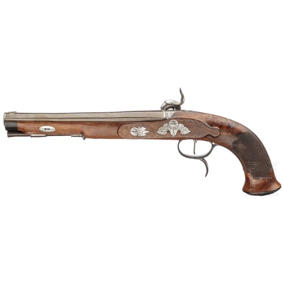 Perkussionspistole, Ludwig von der Fecht, Berlin, um 1810
