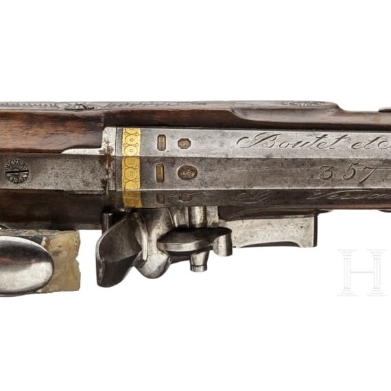 A French flintlock pistol by Boutet et fils in Versailles, circa 1810