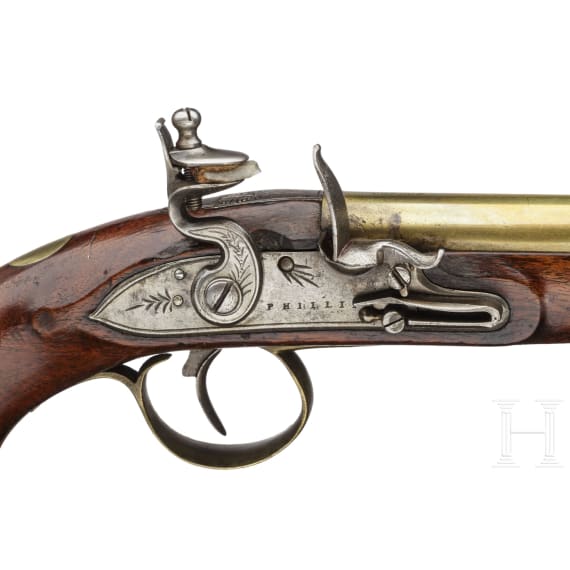 A flintlock pistol by Phillips in London, ca. 1815/20
