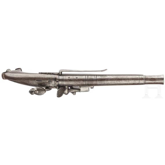A Scottish all-metal flintlock pistol, circa 1820