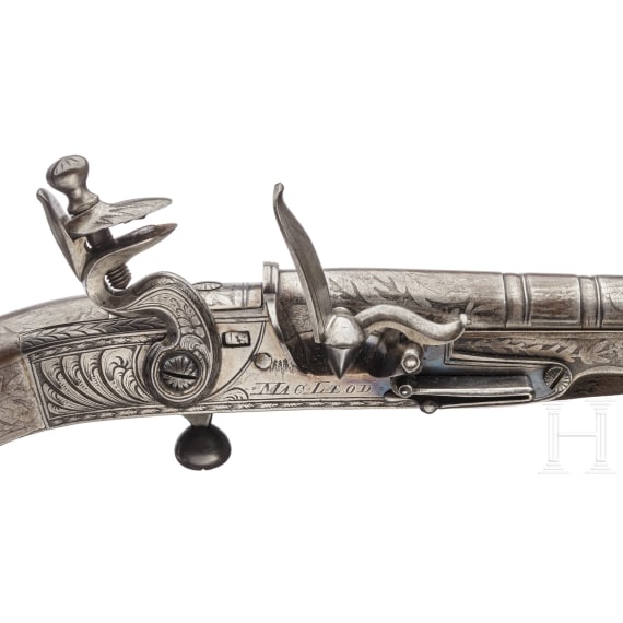 A Scottish all-metal flintlock pistol, circa 1820