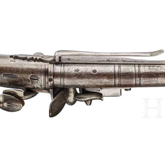 A Scottish all-metal flintlock pistol, circa 1820