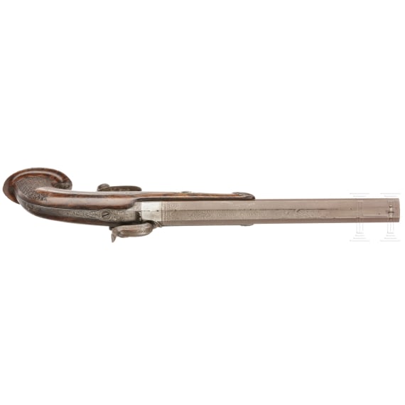 A French percussion pistol, Merieux &agrave; St. Etienne, circa 1840