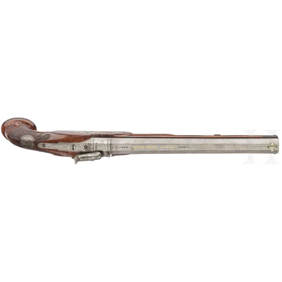 Perkussionspistole, Lorenz B&ouml;ssel in Suhl, um 1850