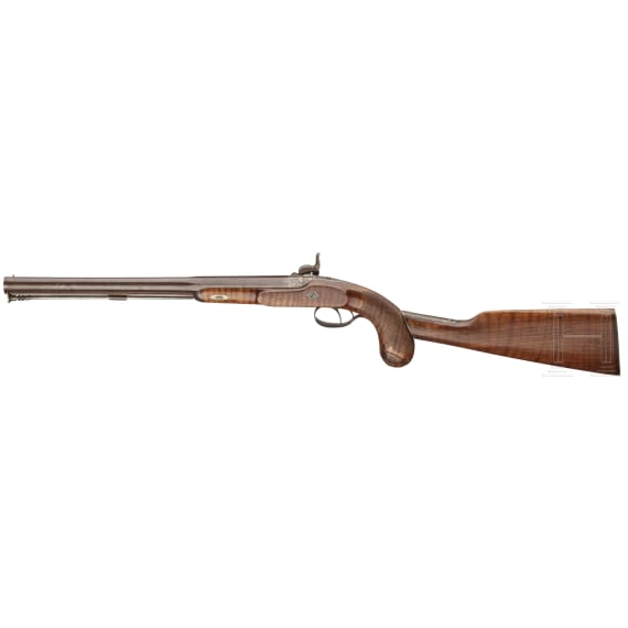 A French percussion pistol-carbine, circa 1850