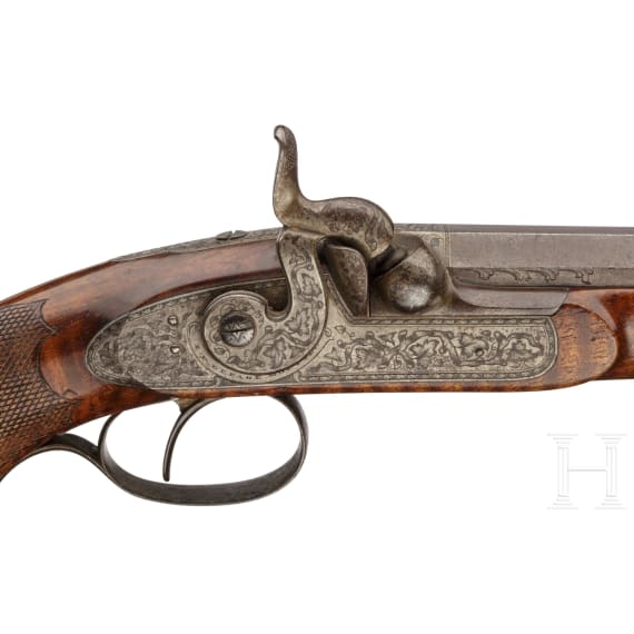 A French percussion pistol-carbine, circa 1850