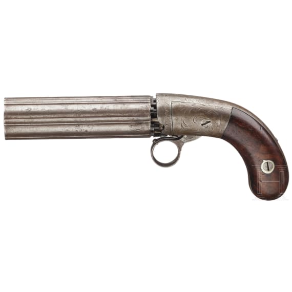 A US American pepperbox revolver, ca. 1850