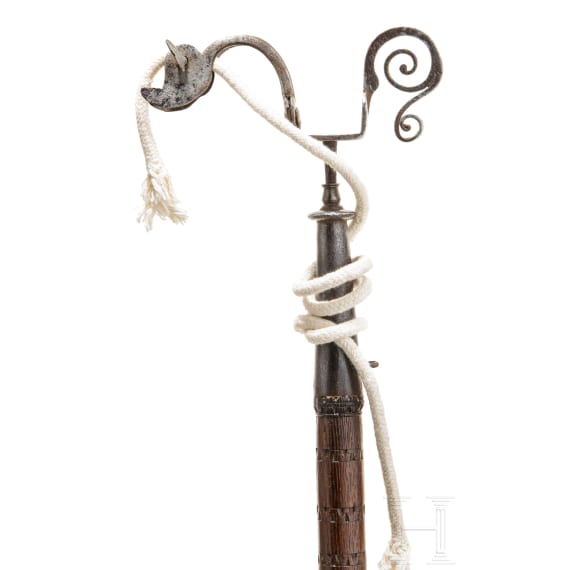 A rare match holder with combined musket rest, German, ca. 1600