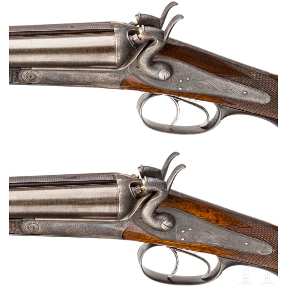 A pair of side-by-side shotguns by Anton Mulacz, Vienna