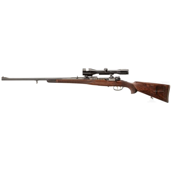 A Borovnik repeating rifle, Ferlach, with Zeiss scope