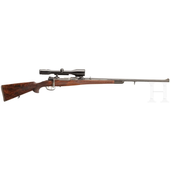 A Borovnik repeating rifle, Ferlach, with Zeiss scope