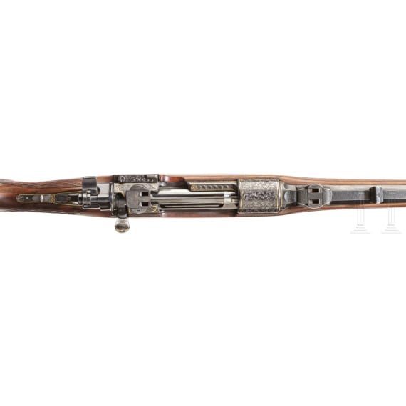 A Borovnik repeating rifle, Ferlach, with Zeiss scope