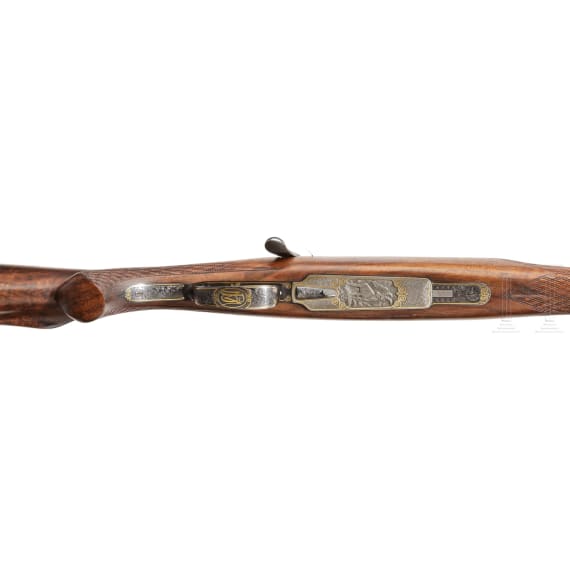 A Borovnik repeating rifle, Ferlach, with Zeiss scope