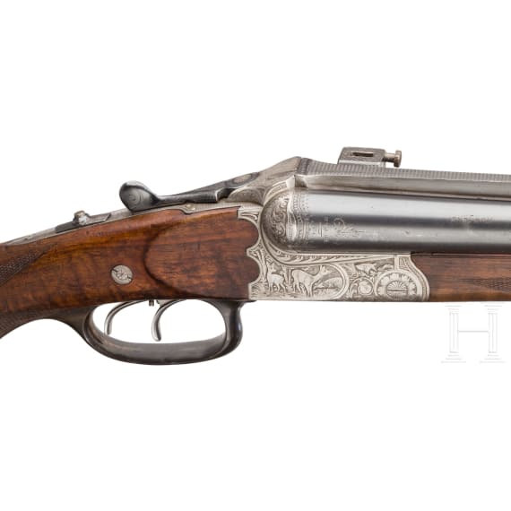 A four-barrelled rifle, Aug. Jung, Viernau, Thuringia
