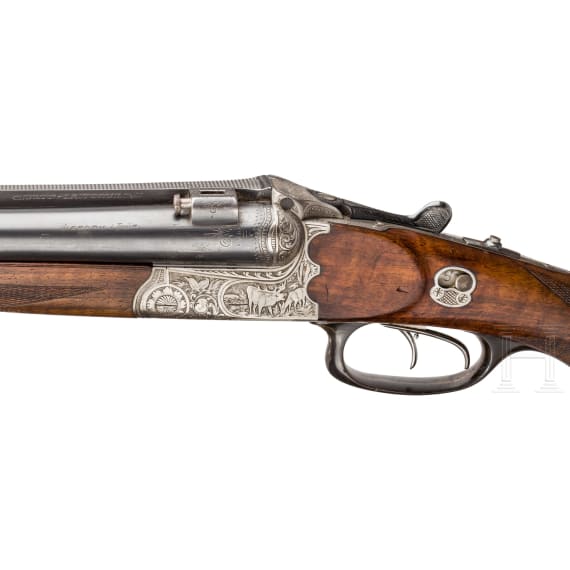 A four-barrelled rifle, Aug. Jung, Viernau, Thuringia