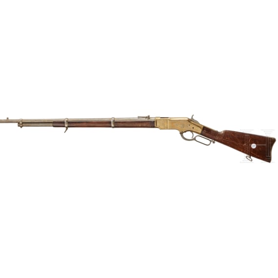 Lever action rifle Winchester Mod. 1866 Musket, engraved, USA, 1870