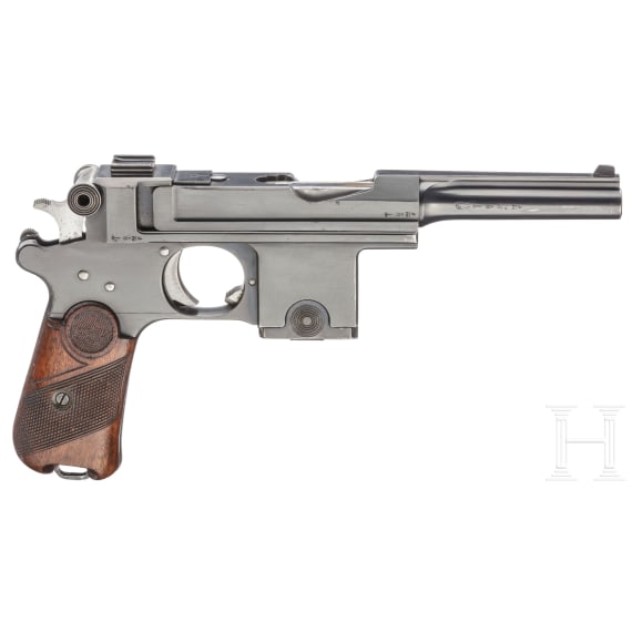 A Bergmann Bayard Mod. 1908, with detachable stock