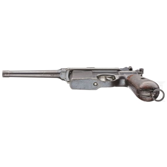 A Mauser C 96 Cone Hammer, fixed rear sight, so-called "Erleichterte Pistole" incl. matching-numbered stock
