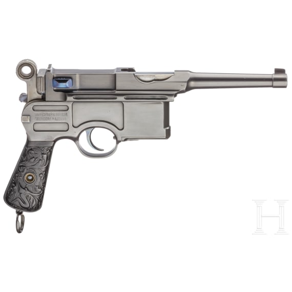 A Mauser C96 Bolo Large Ring Hammer, fixed sight, for six rounds