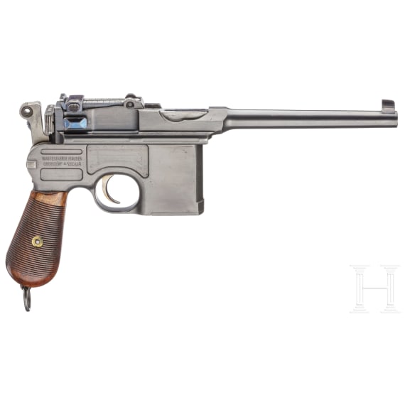 Mauser C 96, "Prewar Commercial", with matching numbered shoulder stock
