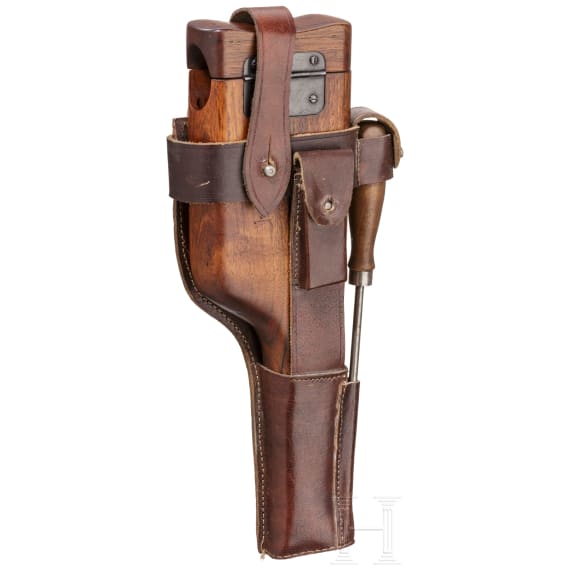 Mauser C 96 "Prewar Commercial", mit Kasten und Belederung