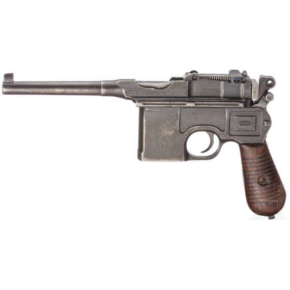 Mauser C 96 Mod. 1930, mit Repro-Anschlagkasten