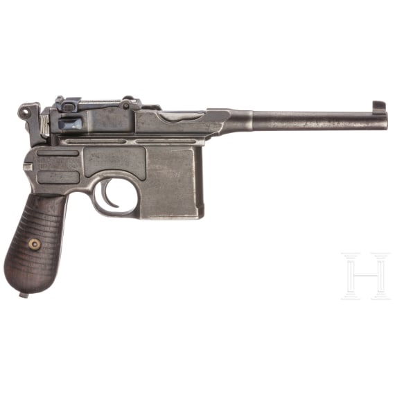 Mauser C 96 Mod. 1930, mit Repro-Anschlagkasten
