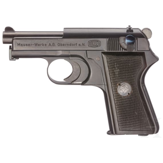 A Mauser self-loading pistol prototype - double action, external hammer