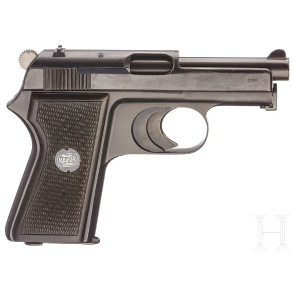 A Mauser self-loading pistol prototype - double action, external hammer