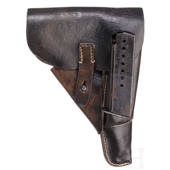 A Walther P 38 ZM Commercial with holster