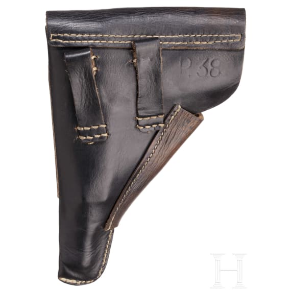 A Walther P 38 ZM Commercial with holster