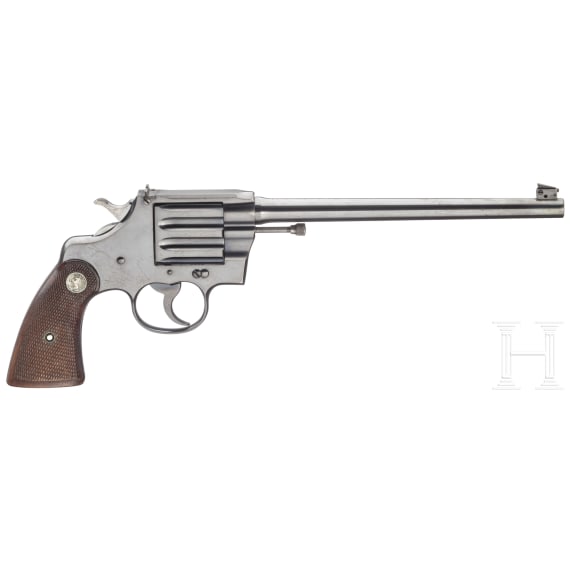 A cased Colt Camp Perry Model with interchangeable barrel
