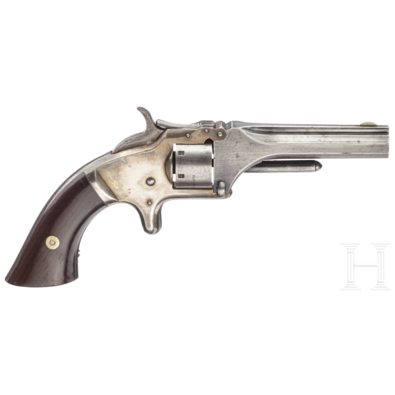 Smith & Wesson No. 1, Second Issue, im originalen Guttapercha-Kasten