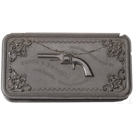 Smith & Wesson No. 1, Second Issue, im originalen Guttapercha-Kasten