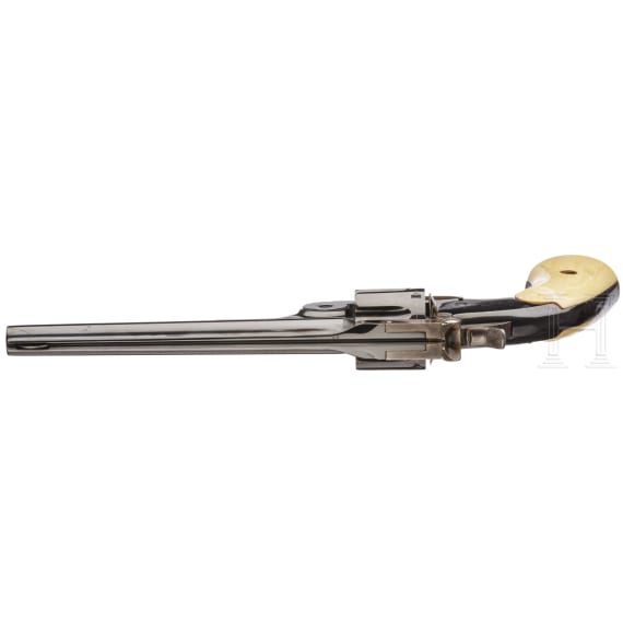 A cased Smith & Wesson 2nd Model Schofield Single Action Revolver and a No. 1 3rd issue revolver